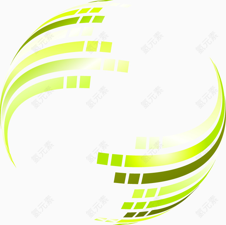浅绿色科技圆球