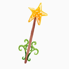 水彩绘童话元素