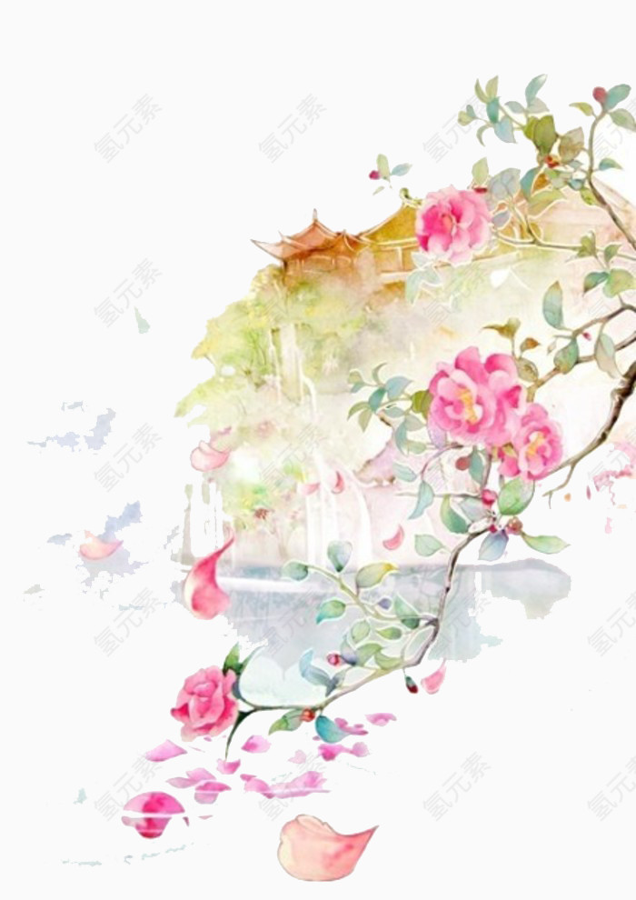 手绘花园