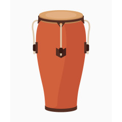 简约大气鼓乐器卡通