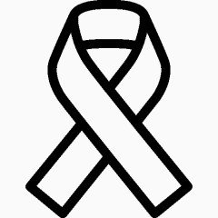 医疗癌症丝带图标
