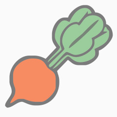 卡通手绘萝卜png