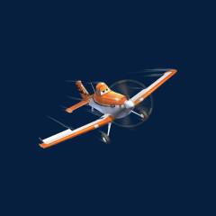 卡通飞机透明图