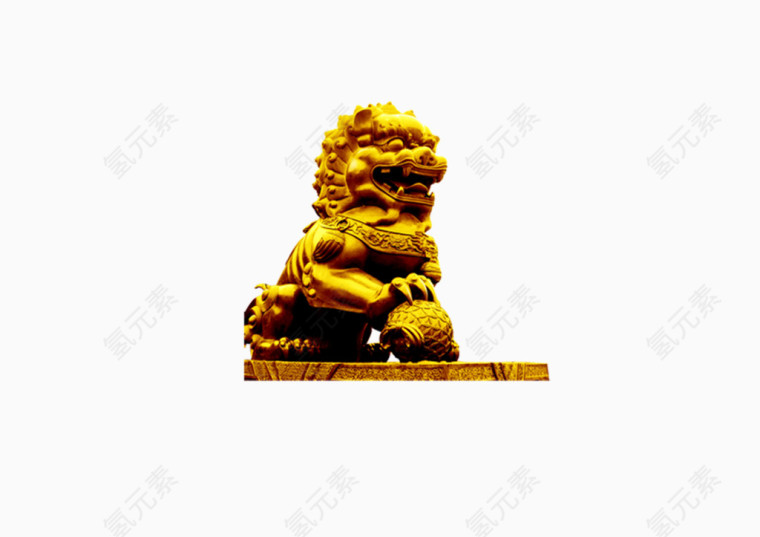 威严的石狮子