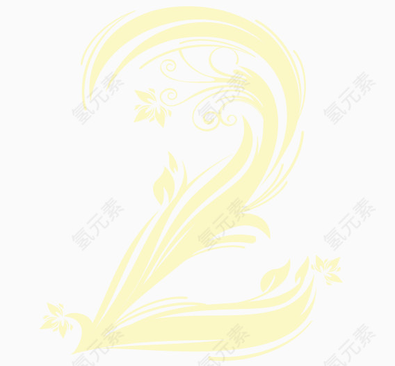 植物花纹数字2