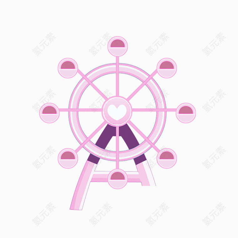 粉色摩天轮