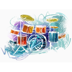 水彩画简笔画插画设计