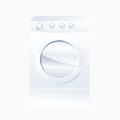 清新家电洗衣机矢量素材