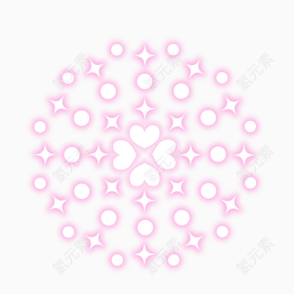 五彩圆环花形烟花