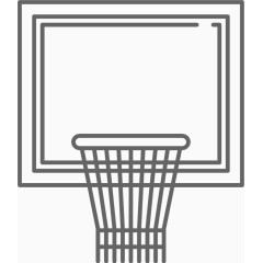 线性篮球筐素材