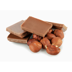 食物图案巧克力剪影