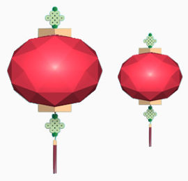 洋红特色灯笼图片