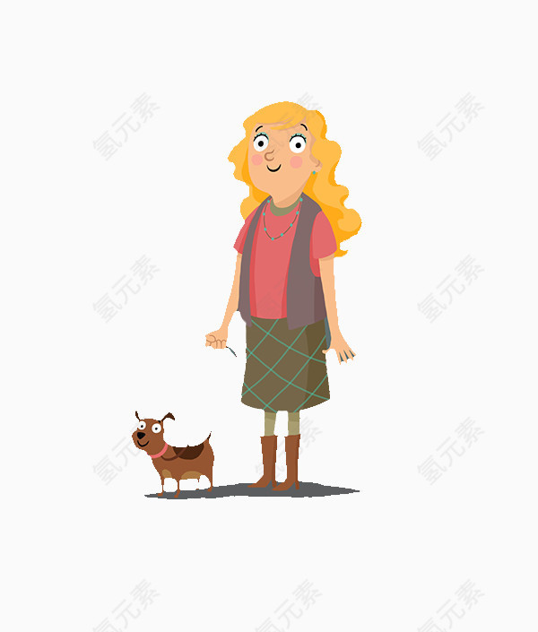 扁平化卡通形象素材