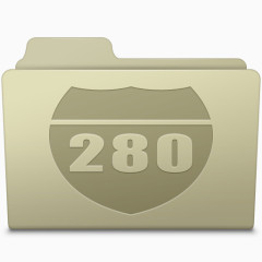 路线文件夹灰图标