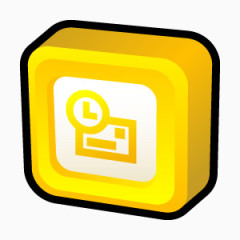 微软办公室展望三维卡通图标