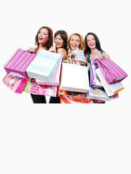 购物外国美女