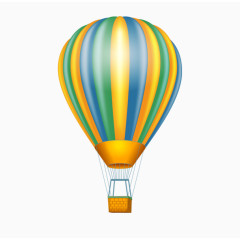 暖色调的热气球