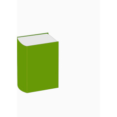 绿色的卡通厚书