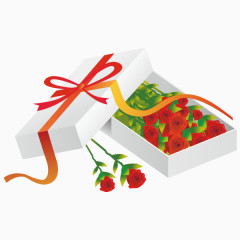 卡通玫瑰花礼盒