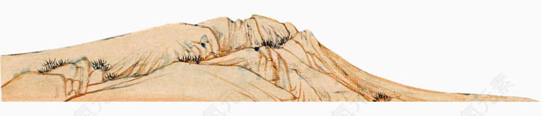 中国风大山矢量图