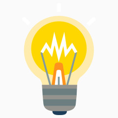 卡通电灯泡素材