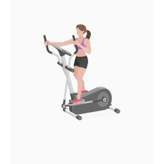 卡通扁平化健身人物