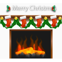 温暖圣诞节火炉