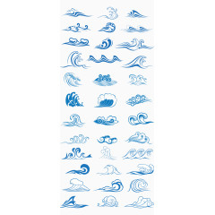 中国风浪花海浪