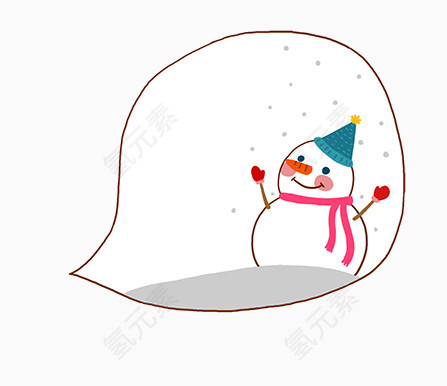 雪人对话框
