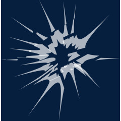 碎裂的玻璃效果