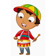 戴帽子的小男孩