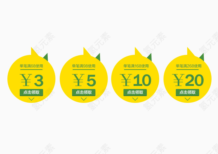 圆形优惠券