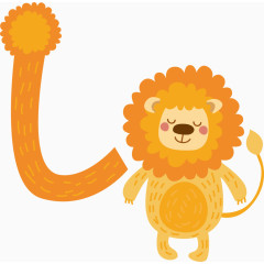 卡通字母L