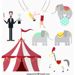 马戏团元素素材下载