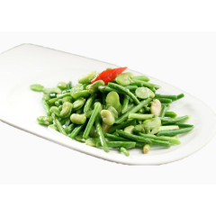 豆板炒蒜苗