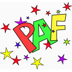 彩色星星和英文