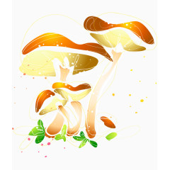 卡通手绘漂亮蘑菇