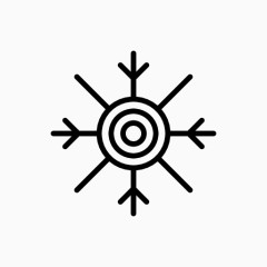 雪花标识图标