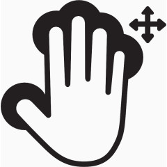 新闻和拖Touch-Gestures-icons
