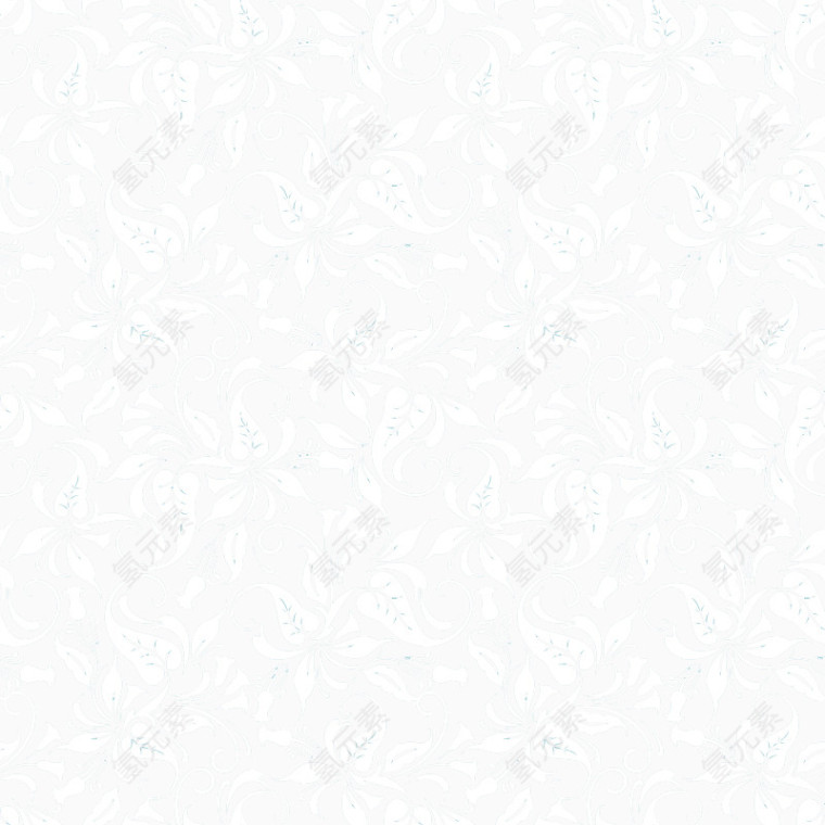 白花纹绿底无缝背景矢量素材
