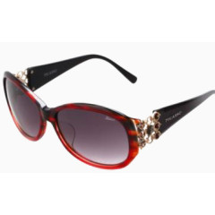 暗红色镂空毕加索墨镜