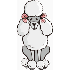 卡通手绘宠物狗