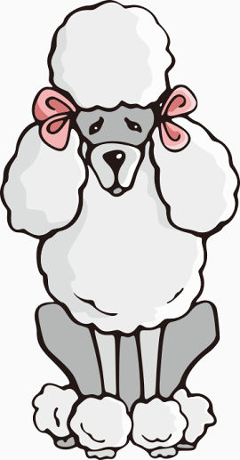 卡通手绘宠物狗