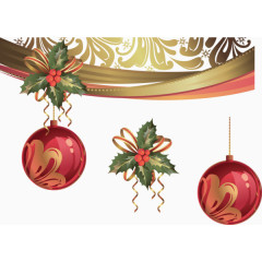 圣诞节装饰圣诞花素材免抠