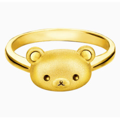 产品实物黄金卡通戒指