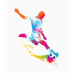 炫彩足球运动员