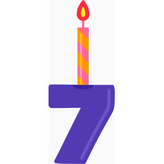 生日数字蜡烛