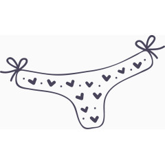 卡通手绘夏日元素游泳裤