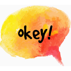 多彩彩色对话框素材