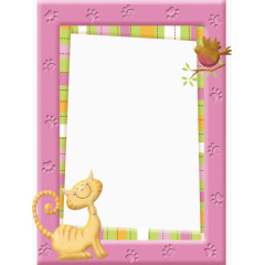 卡通猫咪相册边框